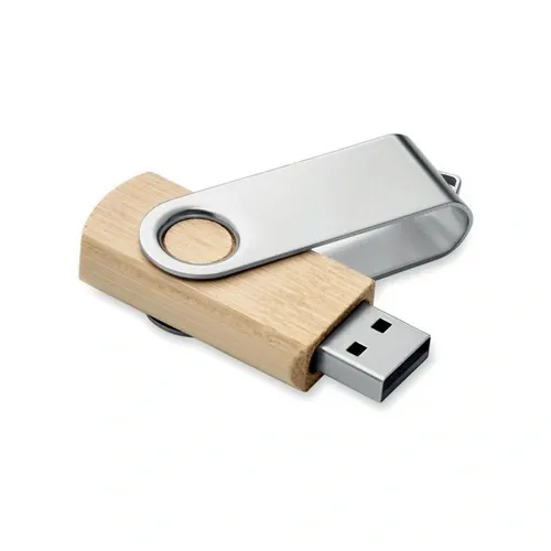 Memoria USB 16 GB de bambú con tapa giratoria ref MO6898 - Side Madera