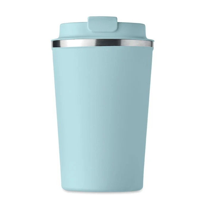 Vaso de acero inoxidable doble pared sin fugas 350 ml ref MO6276 - Back Azul Bebe