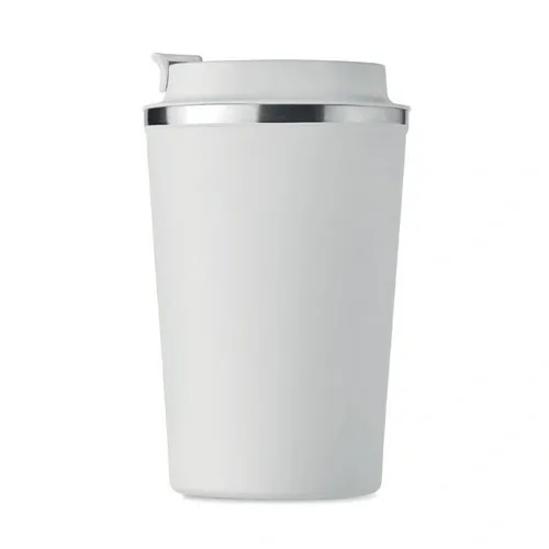 Vaso de acero inoxidable doble pared sin fugas 350 ml ref MO6276 - Back Blanco