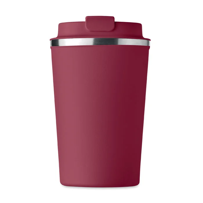 Vaso de acero inoxidable doble pared sin fugas 350 ml ref MO6276 - Back Burdeos