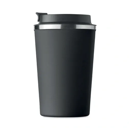 Vaso de acero inoxidable doble pared sin fugas 350 ml ref MO6276 - Back Negro