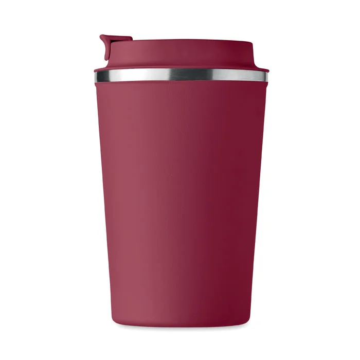 Vaso de acero inoxidable doble pared sin fugas 350 ml ref MO6276 - Burdeos Arriba