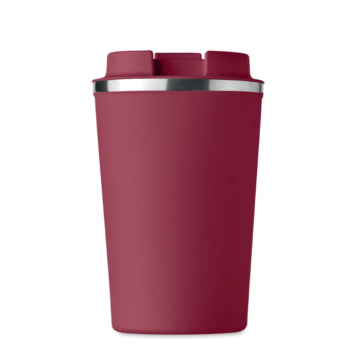 Vaso de acero inoxidable doble pared sin fugas 350 ml ref MO6276 - Burdeos Side