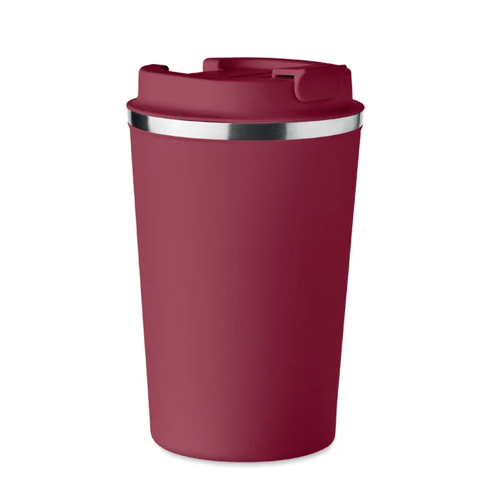 Vaso de acero inoxidable doble pared sin fugas 350 ml ref MO6276 - Burdeos