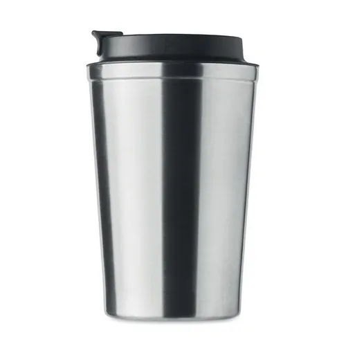 Vaso de acero inoxidable doble pared sin fugas 350 ml ref MO6276 - Open Plata Mate