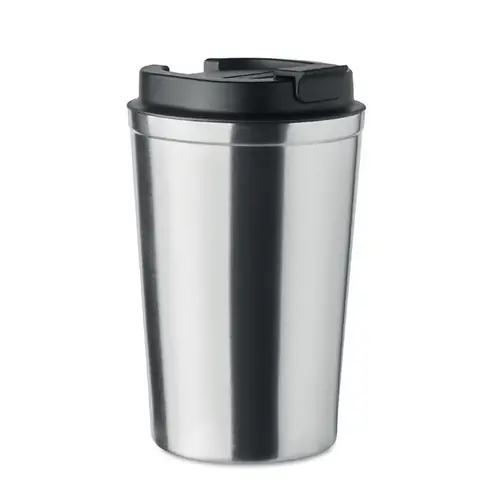 Vaso de acero inoxidable doble pared sin fugas 350 ml ref MO6276 - Plata Mate
