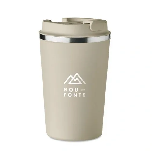 Vaso de acero inoxidable doble pared sin fugas 350 ml ref MO6276 - Printed Beig