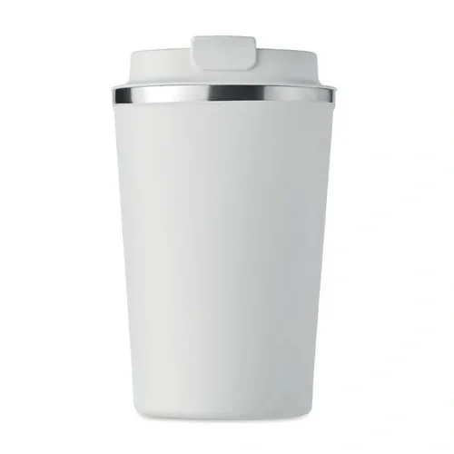 Vaso de acero inoxidable doble pared sin fugas 350 ml ref MO6276 - Side Blanco