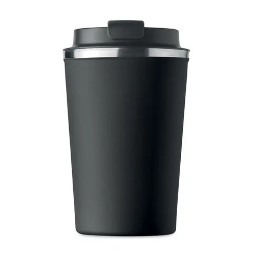 Vaso de acero inoxidable doble pared sin fugas 350 ml ref MO6276 - Side Negro