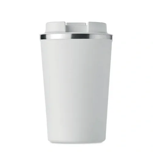 Vaso de acero inoxidable doble pared sin fugas 350 ml ref MO6276 - Top Blanco