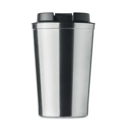 Vaso de acero inoxidable doble pared sin fugas 350 ml ref MO6276 - Top Plata Mate
