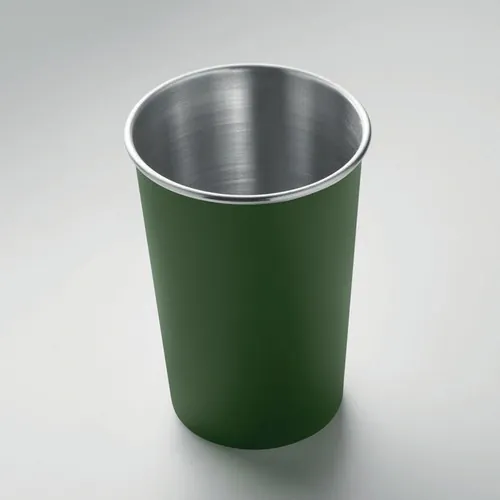 Vaso reutilizable de acero inoxidable reciclado 350 ml ref MO2063 - Item Detail Picture Verde Oscuro