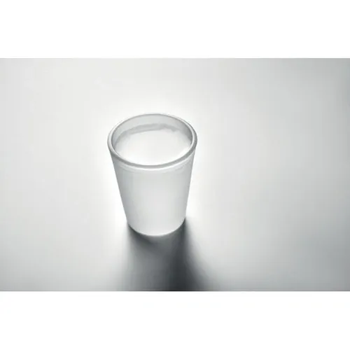 Vaso de chupito reutilizable con revestimiento para sublimar ref MO6920 - Item Detail Picture Blanco Transparente