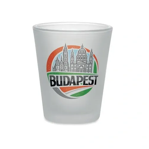 Vaso de chupito reutilizable con revestimiento para sublimar ref MO6920 - Printed Blanco Transparente