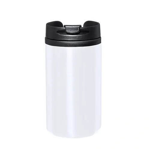 Vaso de acero inox 290ml con tapa dosificadora ref 4880 - Blanco