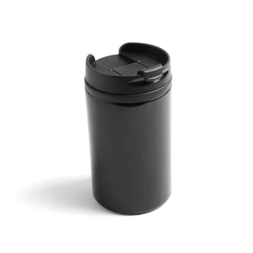 Vaso de acero inox 290ml con tapa dosificadora ref 4880 - Negro