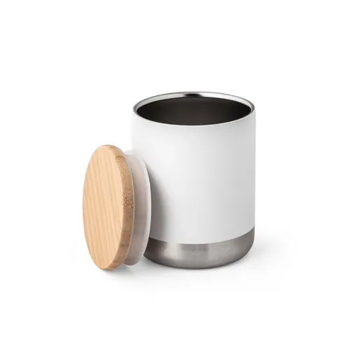 Vaso de acero inoxidable con aislamiento al vacío ref 94661 - Blanco 01