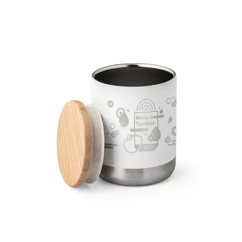 Vaso de acero inoxidable con aislamiento al vacío ref 94661 - Blanco 04