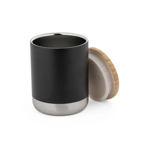 Vaso de acero inoxidable con aislamiento al vacío ref 94661 - Negro 01