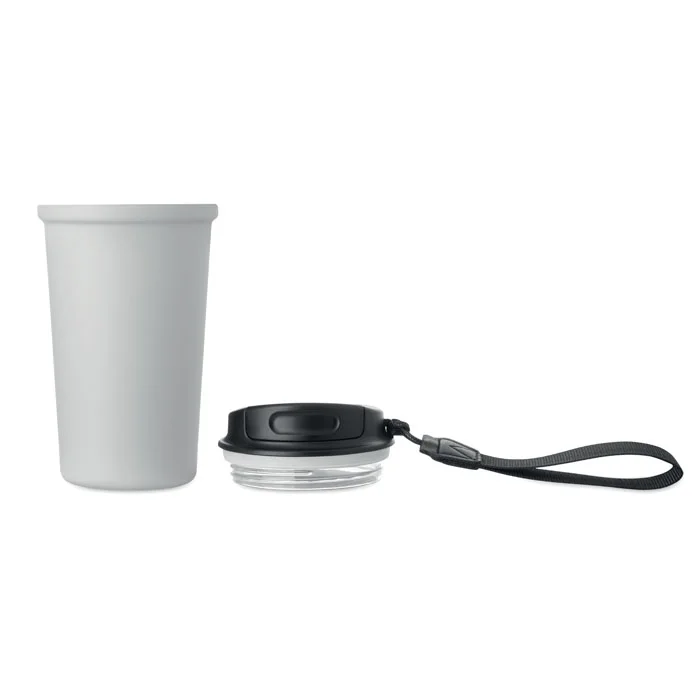 Vaso de acero reciclado 400 ml Nakano personalizable ref mo3156 - Blanco 00