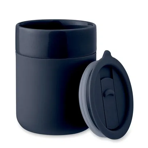 Vaso de cerámica con funda de silicona y tapa segura ref MO2528 - French Marino Side