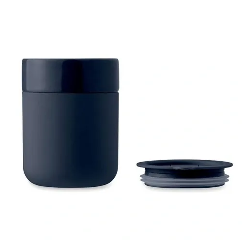 Vaso de cerámica con funda de silicona y tapa segura ref MO2528 - French Marino Top