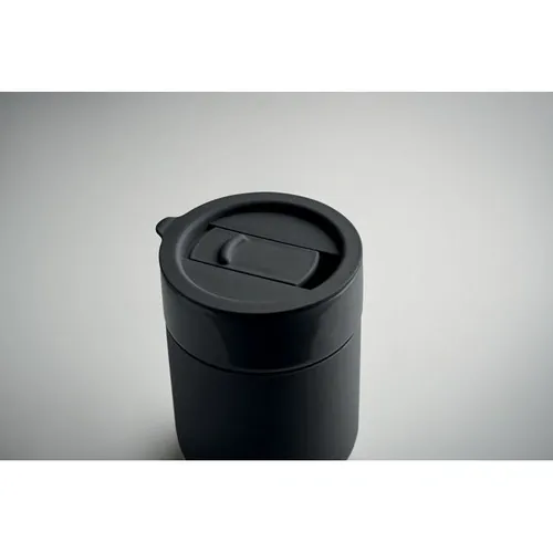 Vaso de cerámica con funda de silicona y tapa segura ref MO2528 - Negro Item Detail Picture