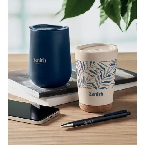 Vaso doble pared con cierre deslizante ref MO2446 - Beig Printed