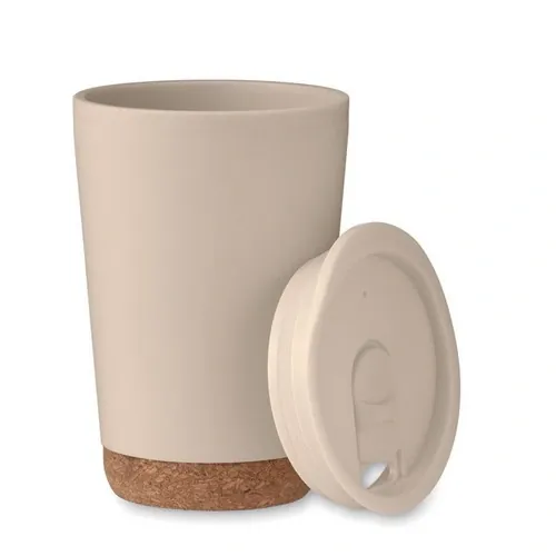 Vaso doble pared con cierre deslizante ref MO2446 - Beig Side
