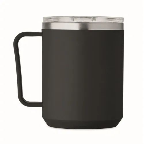 Vaso de doble pared 400 ml personalizable y reciclable ref MO2900 - 01 Negro