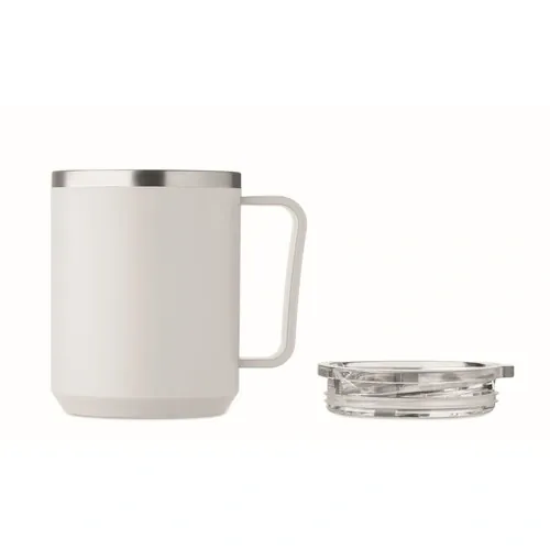 Vaso de doble pared 400 ml personalizable y reciclable ref MO2900 - 02 Blanco