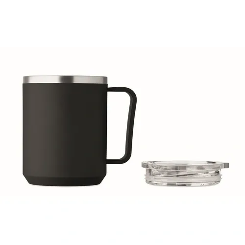 Vaso de doble pared 400 ml personalizable y reciclable ref MO2900 - 02 Negro