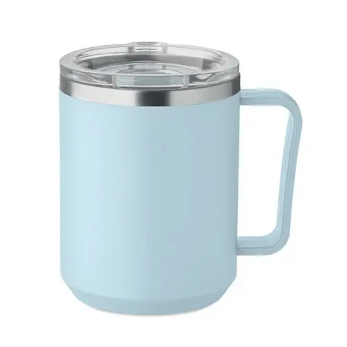 Vaso de doble pared 400 ml personalizable y reciclable ref MO2900 - Azul Bebe