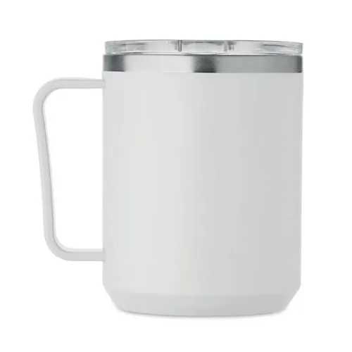 Vaso de doble pared 400 ml personalizable y reciclable ref MO2900 - Blanco 1