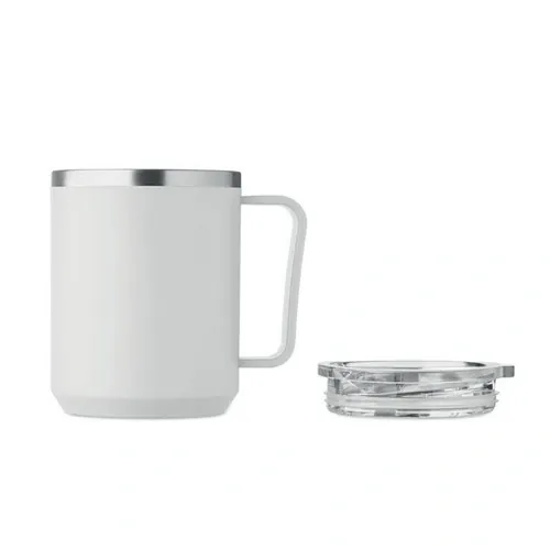 Vaso de doble pared 400 ml personalizable y reciclable ref MO2900 - Blanco 2
