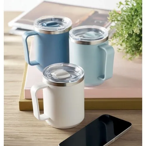 Vaso de doble pared 400 ml personalizable y reciclable ref MO2900 - Blanco Item Ambiant Picture