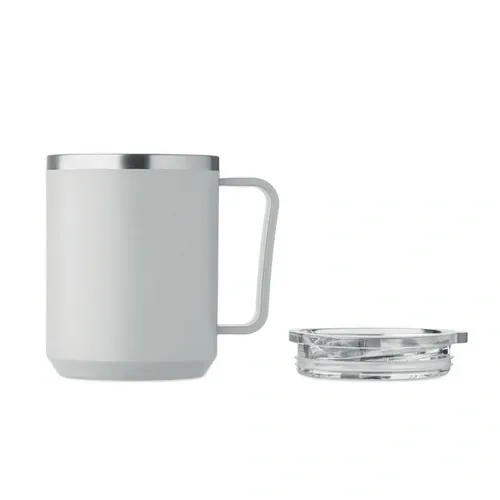 Vaso de doble pared 400 ml personalizable y reciclable ref MO2900 - Gris 2