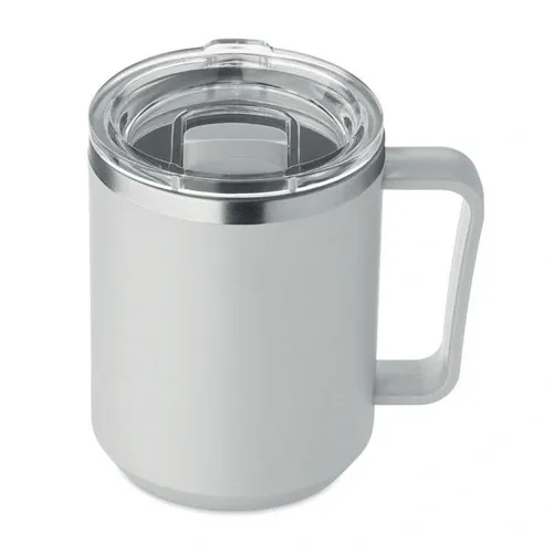 Vaso de doble pared 400 ml personalizable y reciclable ref MO2900 - Gris Back