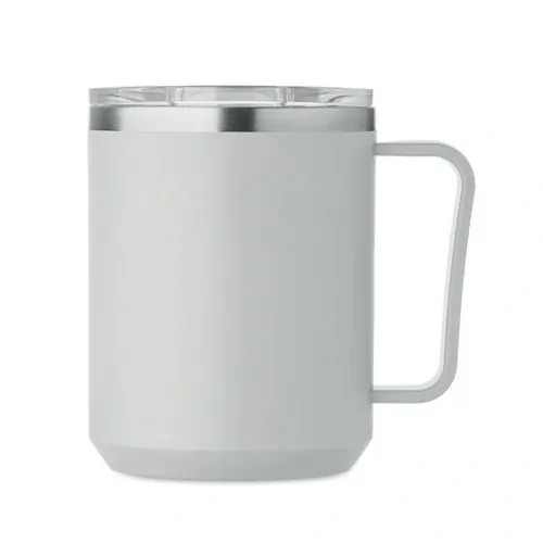 Vaso de doble pared 400 ml personalizable y reciclable ref MO2900 - Gris Open