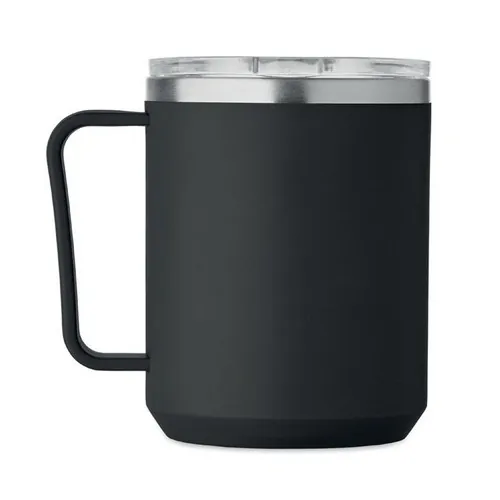 Vaso de doble pared 400 ml personalizable y reciclable ref MO2900 - Negro 1