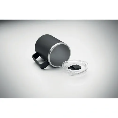 Vaso de doble pared 400 ml personalizable y reciclable ref MO2900 - Negro 5