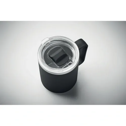 Vaso de doble pared 400 ml personalizable y reciclable ref MO2900 - Negro 7