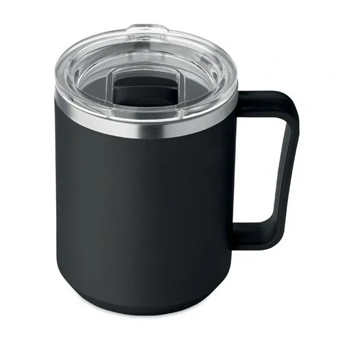 Vaso de doble pared 400 ml personalizable y reciclable ref MO2900 - Negro Back