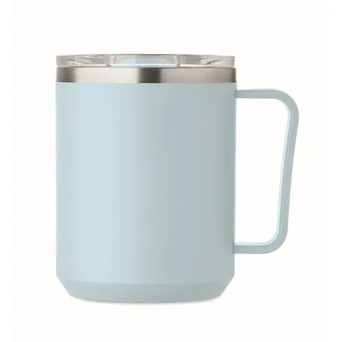 Vaso de doble pared 400 ml personalizable y reciclable ref MO2900 - Open Azul