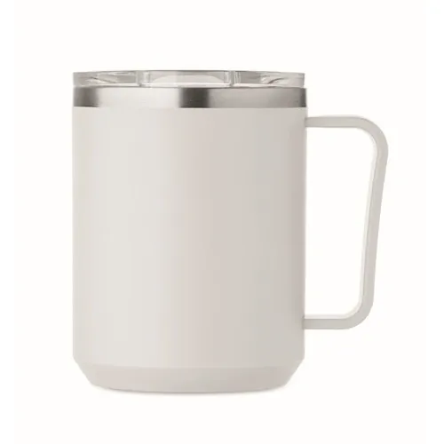 Vaso de doble pared 400 ml personalizable y reciclable ref MO2900 - Open Blanco