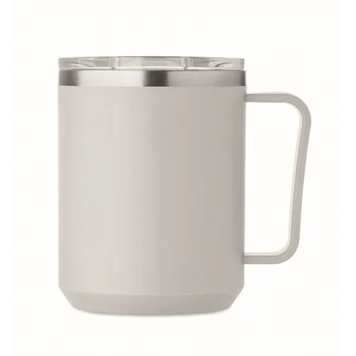 Vaso de doble pared 400 ml personalizable y reciclable ref MO2900 - Open Gris