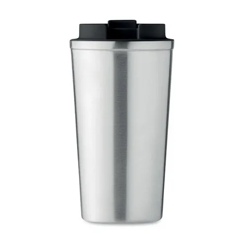Vaso de acero inoxidable doble pared sin fugas ref MO6579 - Open Plata Mate