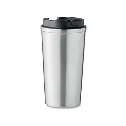 Vaso de acero inoxidable doble pared sin fugas ref MO6579 - Plata Mate