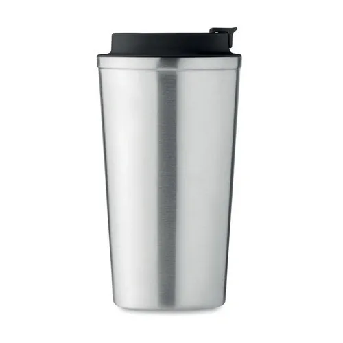 Vaso de acero inoxidable doble pared sin fugas ref MO6579 - Side Plata Mate