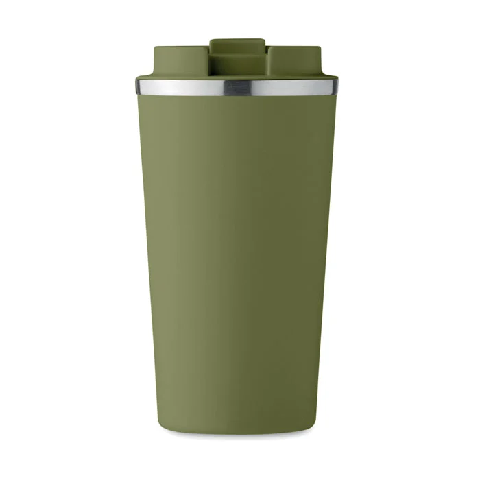 Vaso de acero inoxidable doble pared sin fugas ref MO6579 - Verde Oscuro Abierta